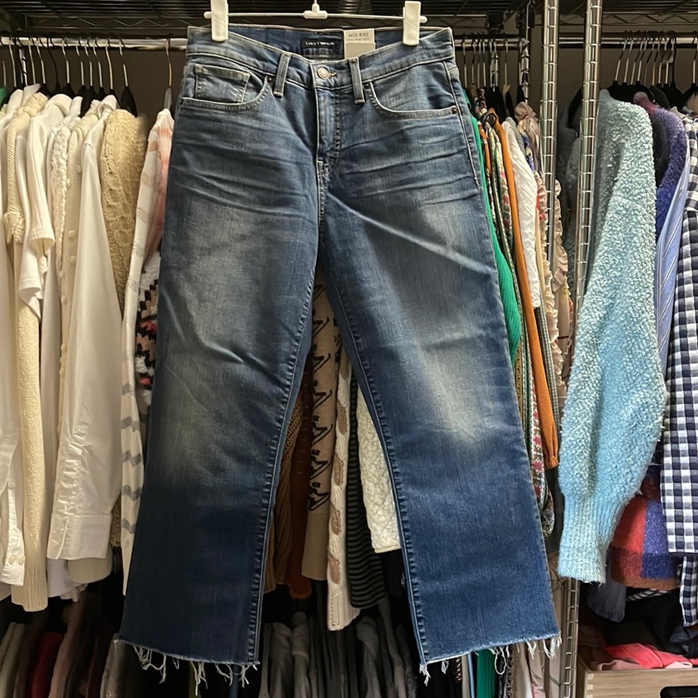 NWT Lucky Ava Mid Rise Crop Jeans